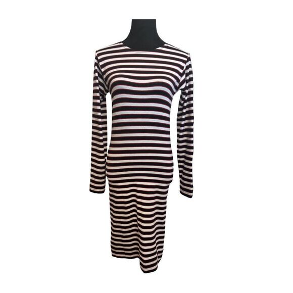 Deborah Korosec Long Sleeve Stripes Dress - Picture 1 of 8